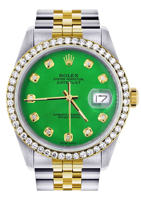 rolex women's green dial|Rolex with green bezel.